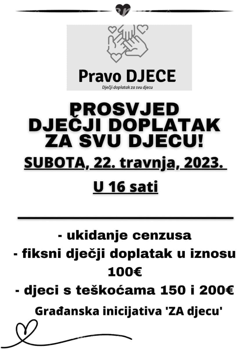 prosvjed djecji doplatak djeca1