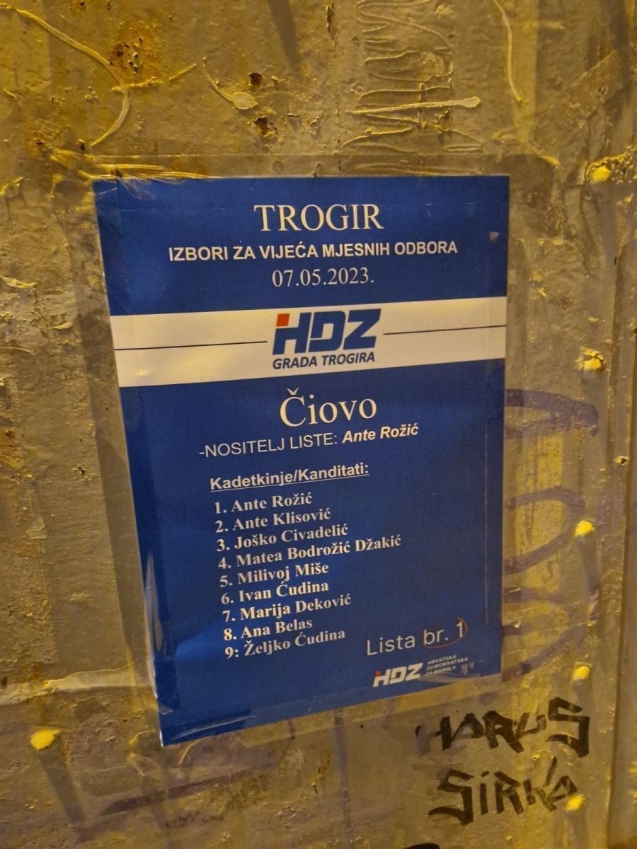 hdz plakat trogir