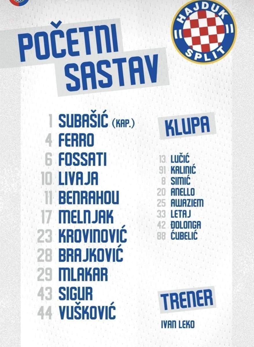 pocetni sastav