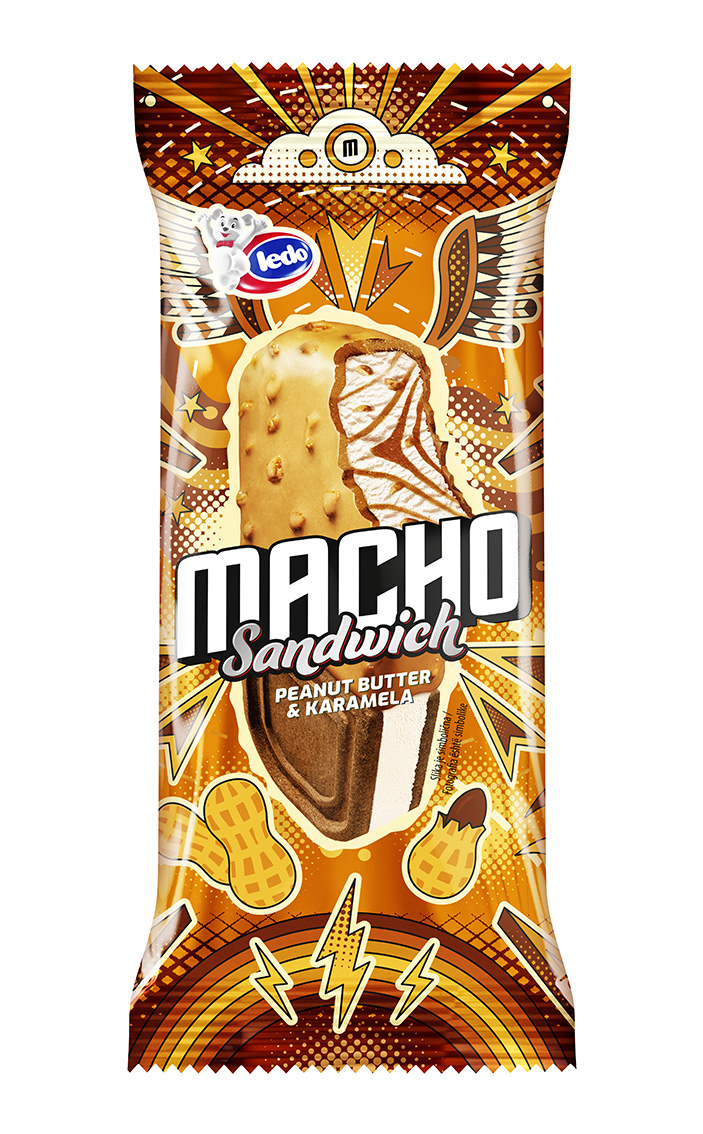 Macho SANDWICH Peanut butter karamela