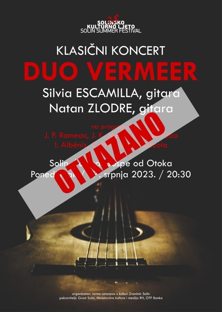 Duo Vermeer otkazano