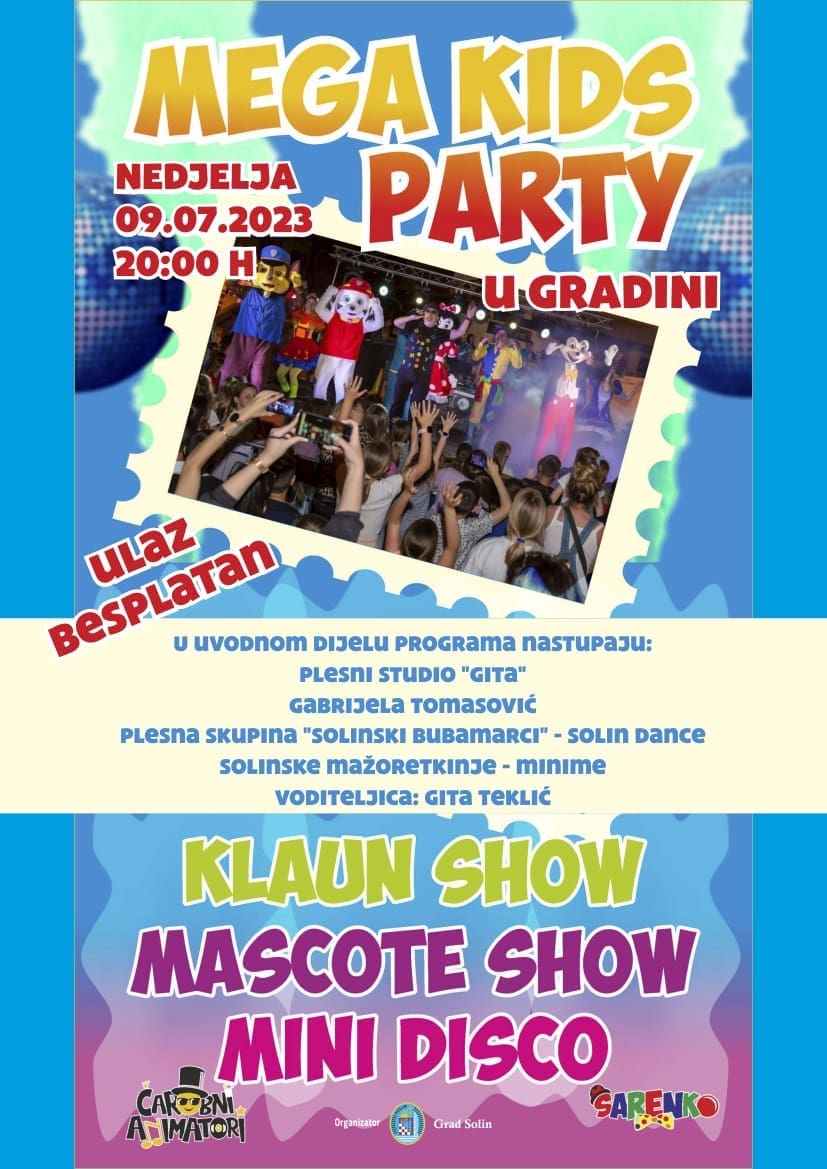 MEGA KIDS PARTY plakat