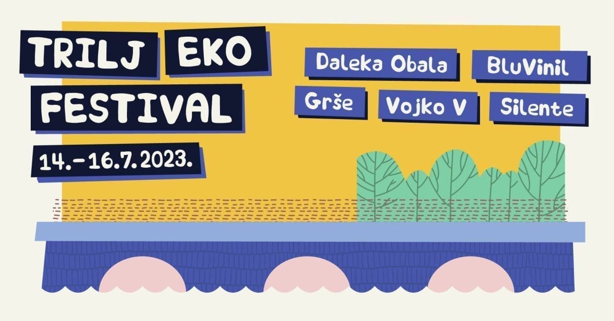 Trilj Eko Festival 2023 vizual line up event cover