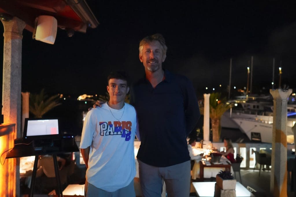 Van der Sar visited Restaurant Gariful on Hvar 1024x684