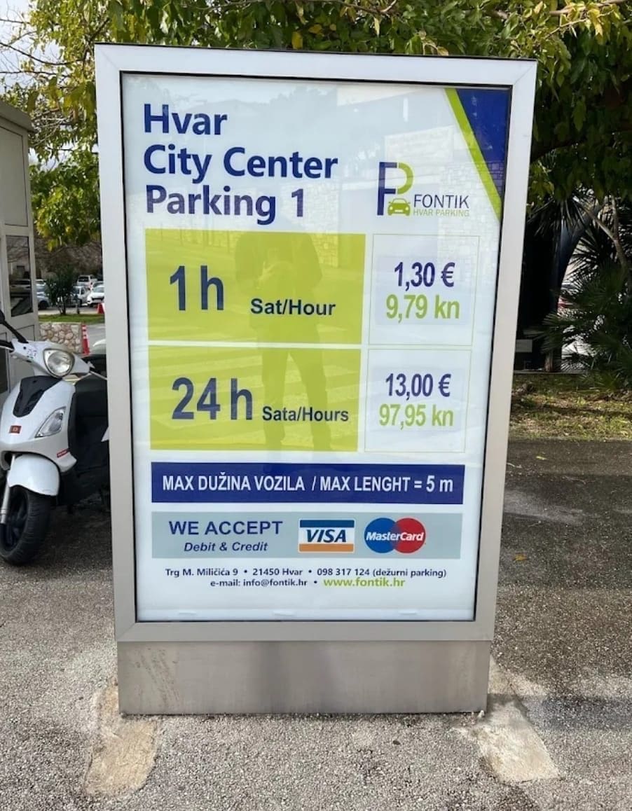 hvar gradski parking