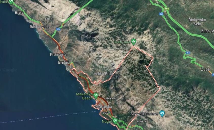 guzva makarska google traffic