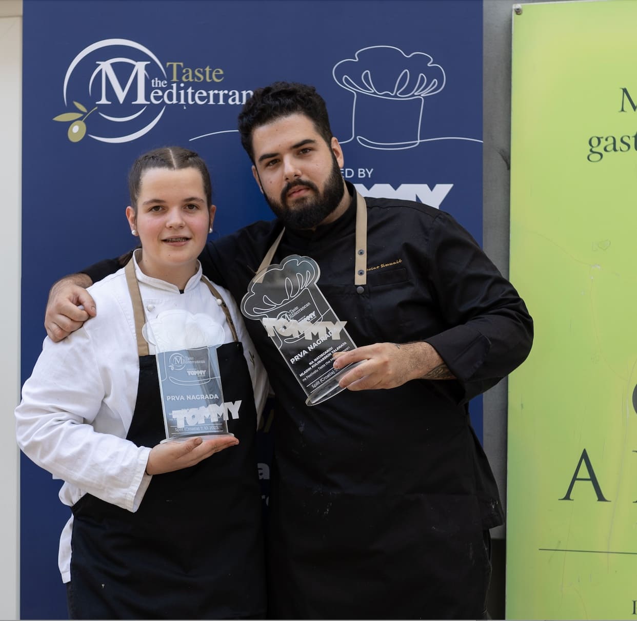 Viktorija Bas ic i Marino Simunic pobjednici natjecanja za mlade kuhare