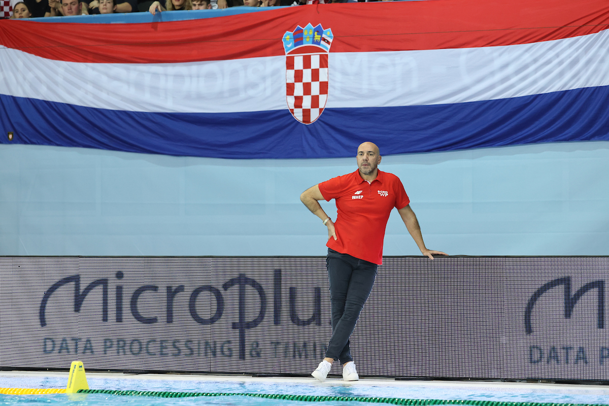 Dubrovnik  Croatia  06 01 2024   European Water Polo Championship 2024  Croatia   France