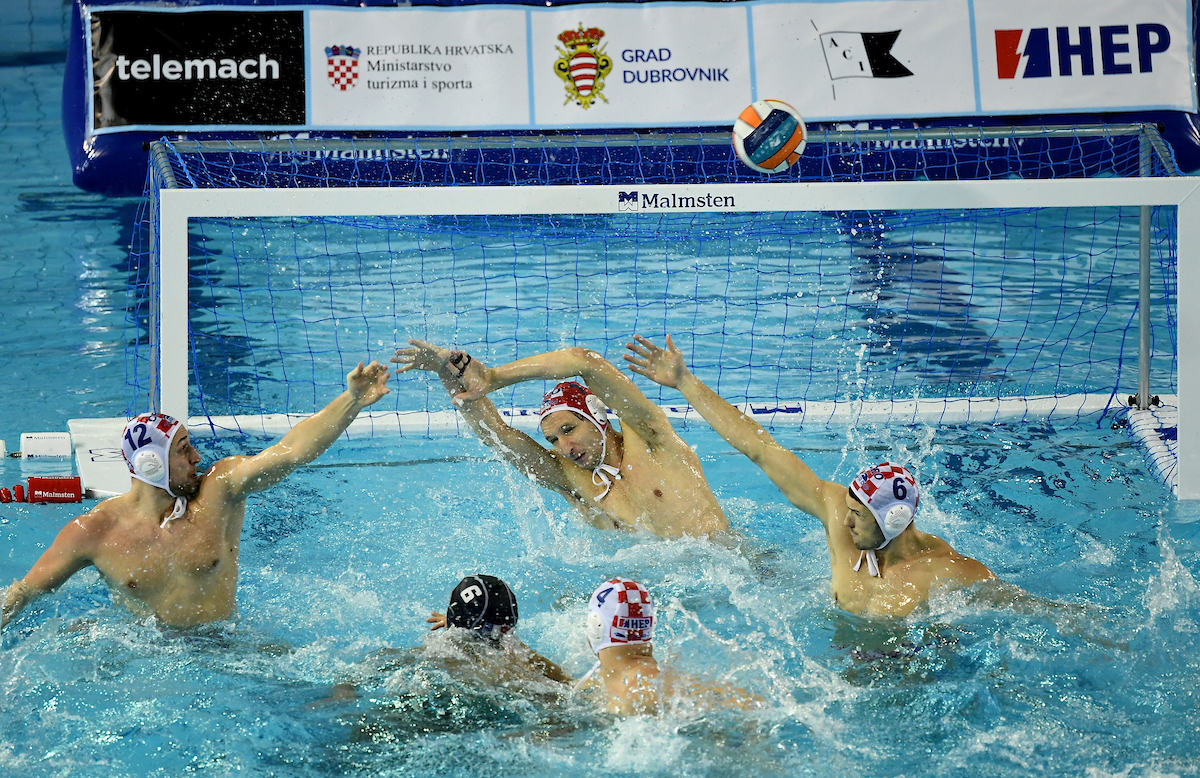 Dubrovnik Croatia 06 01 2024 European Water Polo Championship 2024 Croatia France