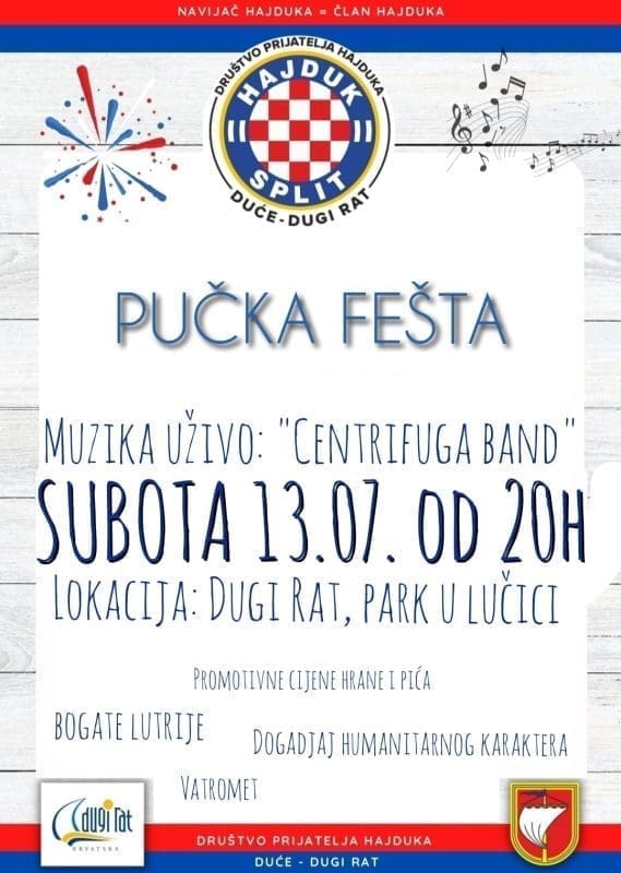 dugi rat pucka festa